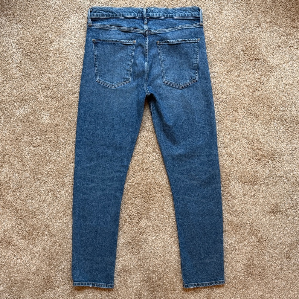 AGOLDE Toni High Rise Ankle Straight Jeans Medium Blue Size 31 - Picture 3 of 15